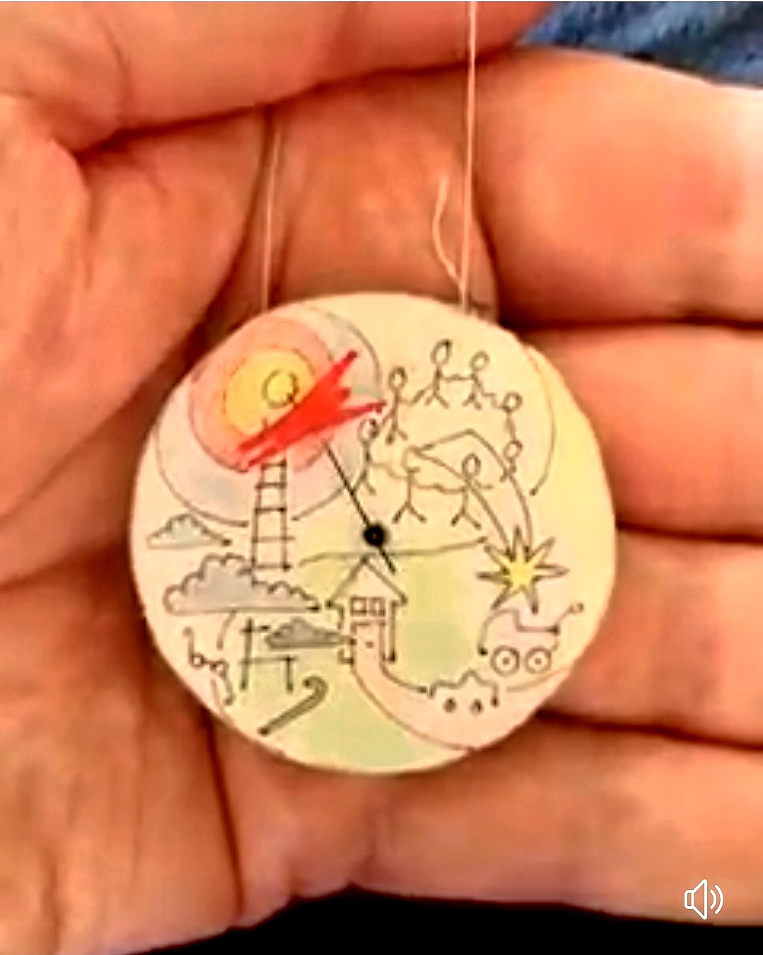 Reinkarnation illustreras med roterande visare på en gammal armbandsklocka